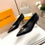 루이비통 LOUIS VUITTON 2024 SS 캐릭터 로고 블랙 여성 구두 커스텀급