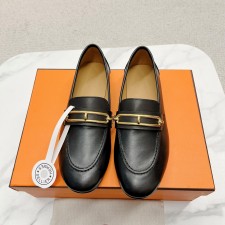 에르메스 HERMES 2024 SS 금속로고 블랙 여성 슈즈 커스텀급