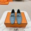 에르메스 HERMES 2024 SS H로고 민트 스웨이드 여성 슈즈 커스텀급