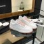 샤넬 CHANEL 2024 SS 스티치 CC로고 화이트 핑크텝 여성 슈즈 커스텀급