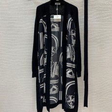 에르메스 HERMES 2024 SS 캐릭터 투톤 여성 롱 가디건 커스텀급