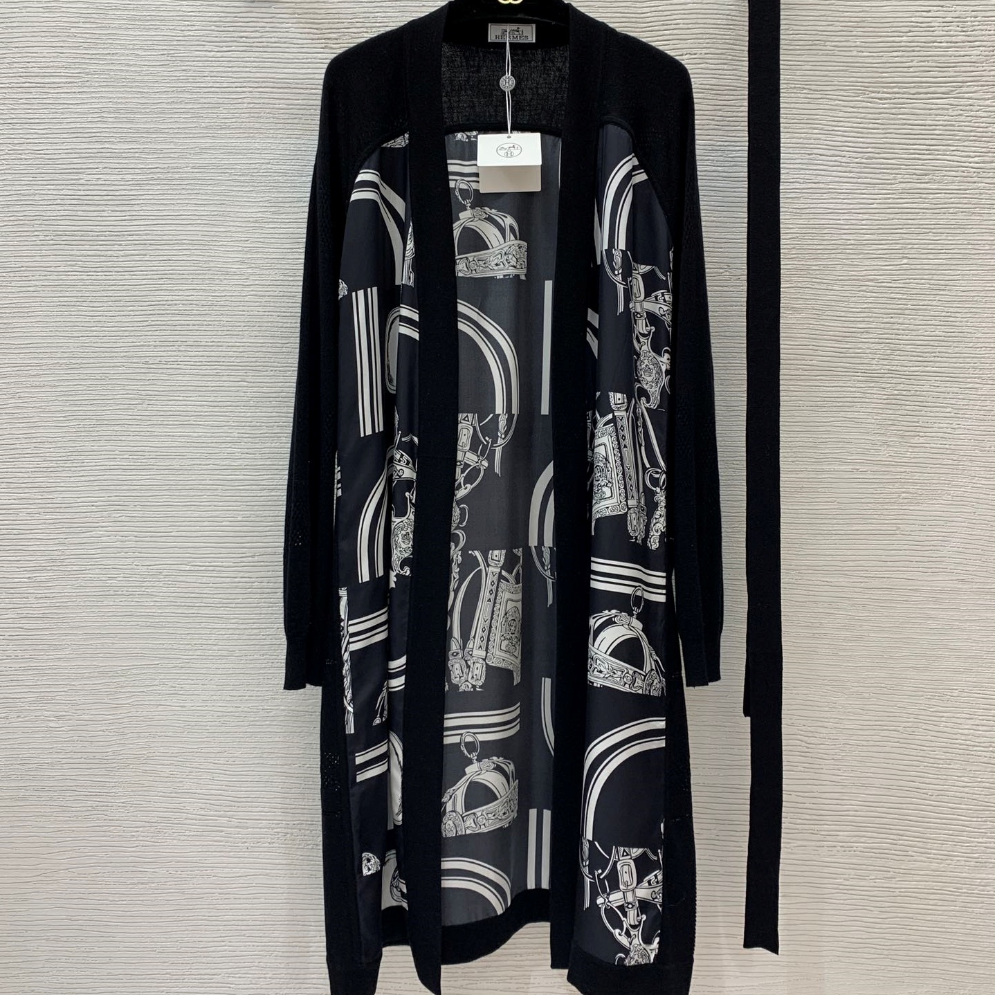 에르메스 HERMES 2024 SS 캐릭터 투톤 여성 롱 가디건 커스텀급