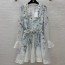 짐머만 ZIMMERMANN 2024 SS 플라워 프린트 프릴 벨트 여성 원피스 커스텀급