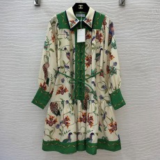 짐머만 ZIMMERMANN 2024 SS 플라워 프린트 카라 긴팔 여성 원피스 커스텀급