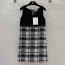 샤넬 CHANEL 2024 SS 체크무늬 투톤 여성 원피스 커스텀급
