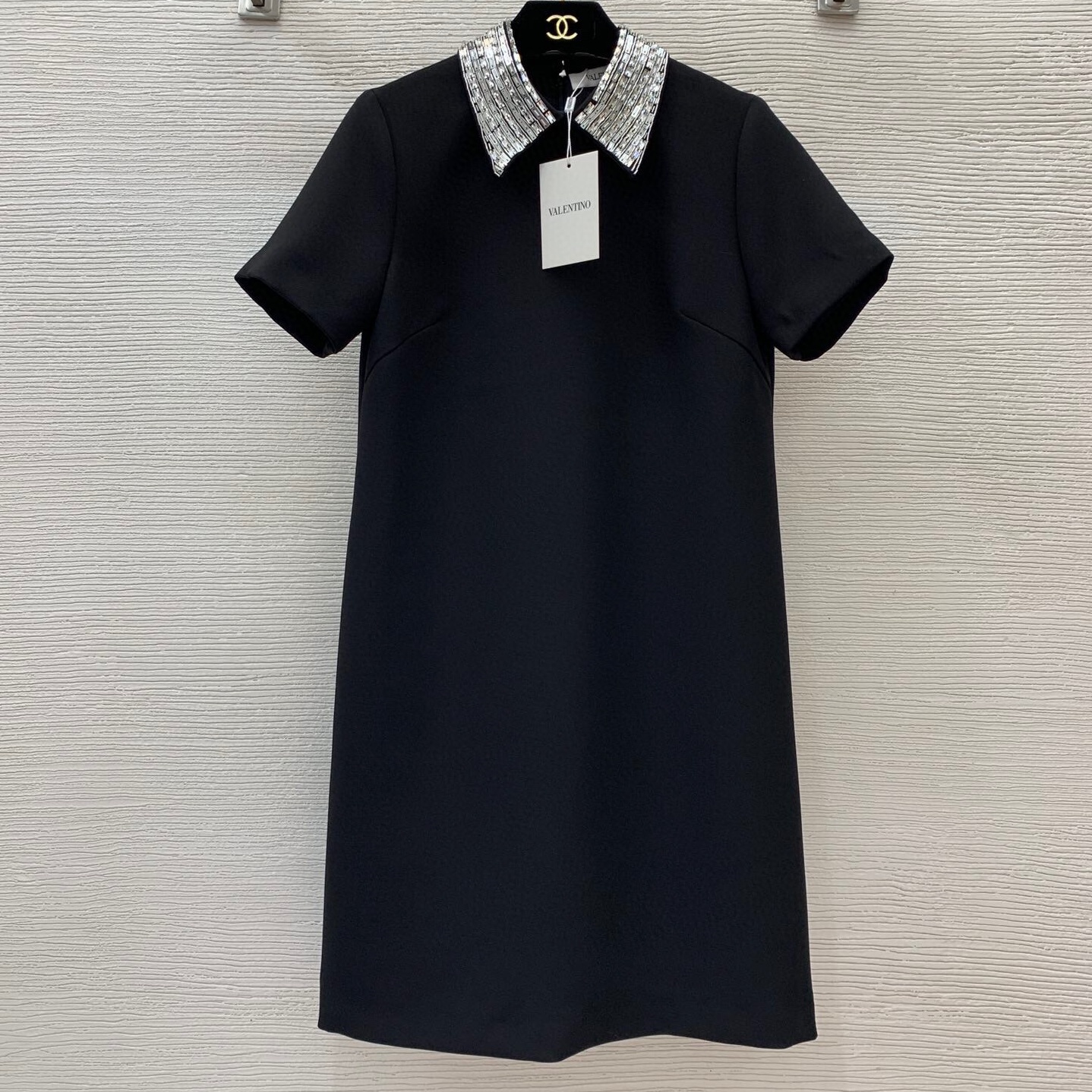 발렌티노 VALENTINO 2024 SS 카라 투톤 반팔 여성 원피스 커스텀급