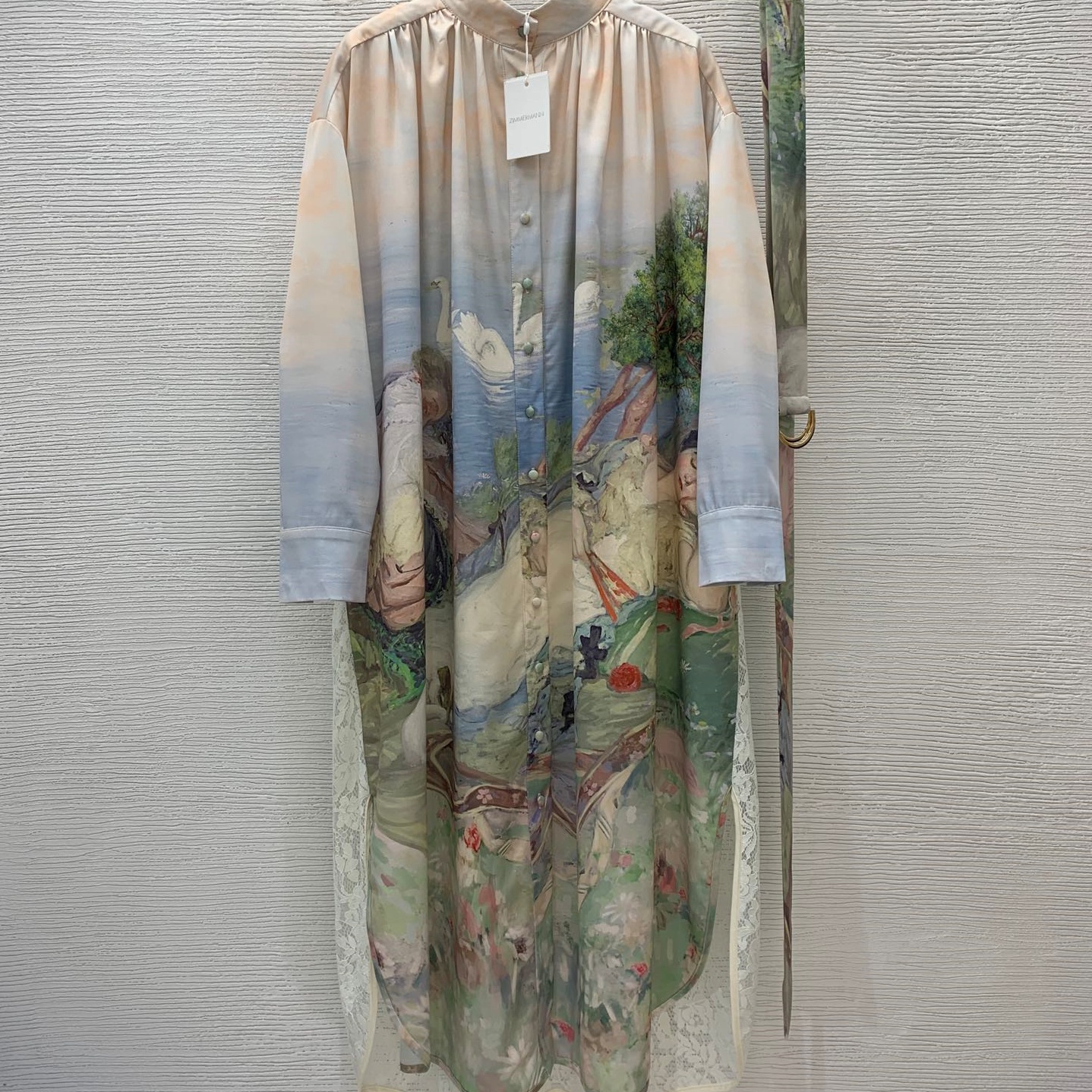 짐머만 ZIMMERMANN 2024 SS 캐릭터 프린트 긴팔 여성 원피스 커스텀급