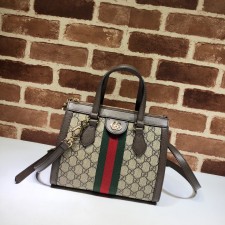 구찌 GUCCI 2024 SS GG 오피디아 스몰 토트백 브라운 547551 커스텀급