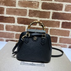 구찌 GUCCI 2024 SS 다이애나 미니 토트백 블랙 715775 커스텀급
