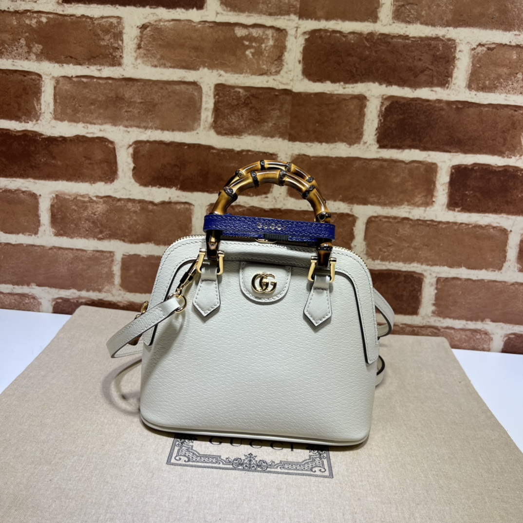 구찌 GUCCI 2024 SS 다이애나 미니 토트백 화이트 715775 커스텀급