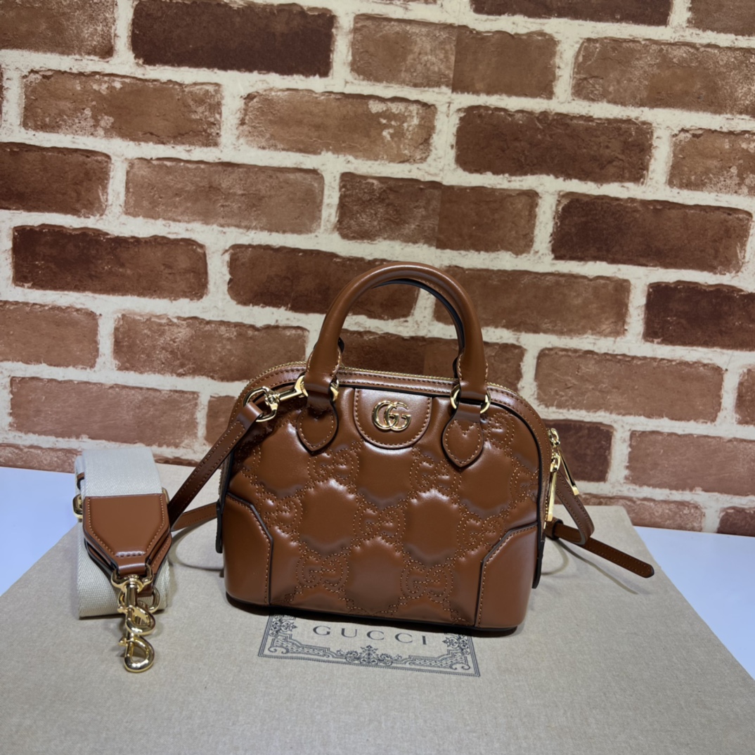구찌 GUCCI 2024 SS 시마라인 마틀라세 핸드백 브라운 727793 커스텀급