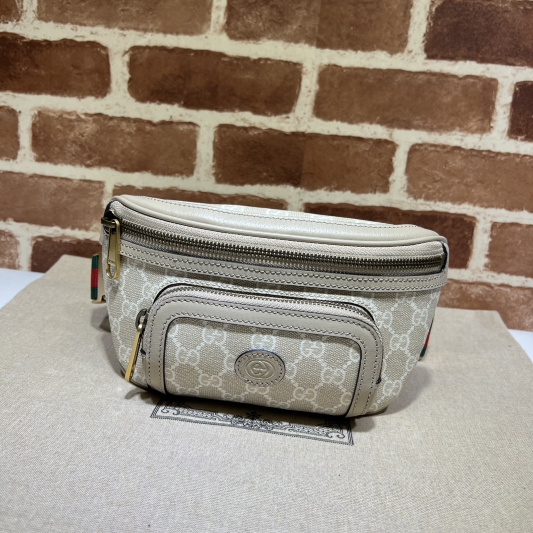 구찌 GUCCI 2024 SS 인터로킹 G 벨트백 아이보리 682933 커스텀급