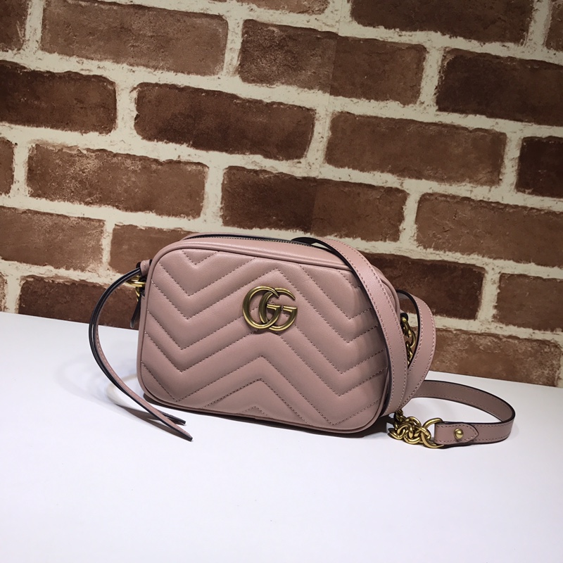 구찌 GUCCI 2024 SS GG 마몬트 마틀라세 미니 크로스백 핑크 448065 커스텀급