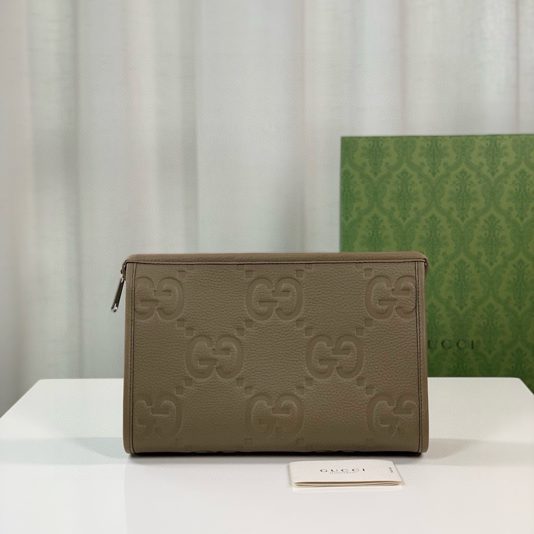 구찌 GUCCI 2024 SS GG 점보 파우치백 베이지 739490 커스텀급