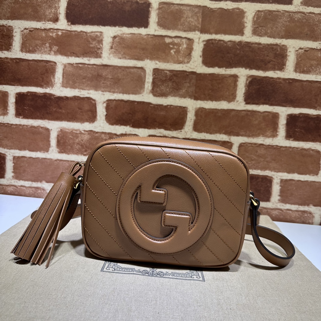구찌 GUCCI 2024 SS 스몰 블론디 숄더백 브라운 742360 커스텀급