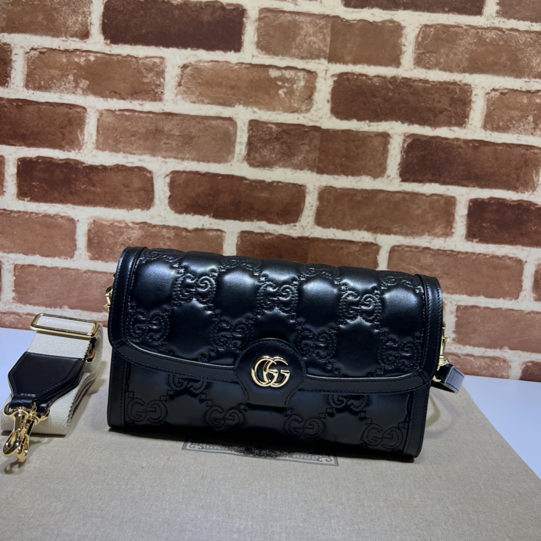 구찌 GUCCI 2024 SS GG 마틀라세 스몰 핸드백 블랙 724529 커스텀급