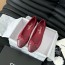 샤넬 CHANEL 2024 SS CC로고 버건디 투톤 여성 플랫슈즈 커스텀급