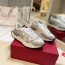 발렌티노 VALENTINO 2024 SS 캐릭터 레이스 퍼포 그레이 여성 스니커즈 커스텀급