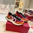 발렌티노 VALENTINO 2024 SS 캐릭터 로고 레이스 오렌지레드 여성 스니커즈 커스텀급