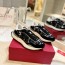 발렌티노 VALENTINO 2024 SS 캐릭터 로고 레이스 블랙 여성 스니커즈 커스텀급