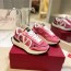발렌티노 VALENTINO 2024 SS 캐릭터 로고 레이스 핑크 여성 스니커즈 커스텀급