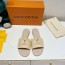 루이비통 LOUIS VUITTON 2024 SS 캐릭터 로고 꼬임 그레이 베이지 여성 슬리퍼 커스텀급