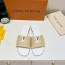 루이비통 LOUIS VUITTON 2024 SS 캐릭터 로고 꼬임 화이트 베이지 여성 슬리퍼 커스텀급