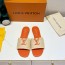 루이비통 LOUIS VUITTON 2024 SS 캐릭터 로고 꼬임 오렌지 베이지 여성 슬리퍼 커스텀급