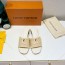루이비통 LOUIS VUITTON 2024 SS 캐릭터 로고 꼬임 아이보리 베이지 여성 슬리퍼 샌들 커스텀급