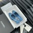 샤넬 CHANEL 2024 SS 까멜리아 로고 데님 연블루 여성 중힐 구두 커스텀급