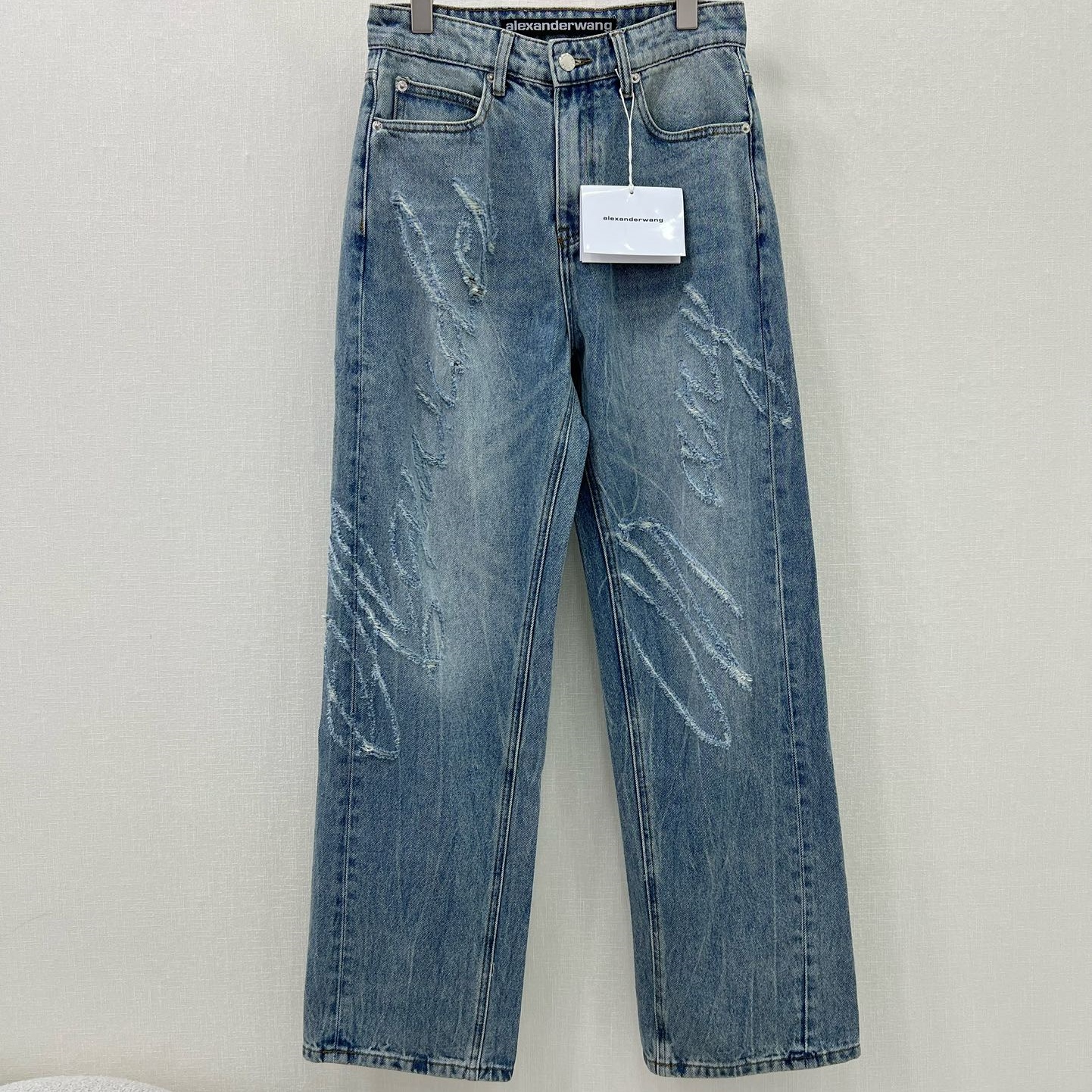 알렉산더왕 ALEXANDER WANG 2024 SS 빈티지 데님 포켓 여성 청바지 커스텀급