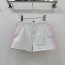 샤넬 CHANEL 2024 SS 캐릭터 로고 단추장식 투톤 화이트 여성 반바지 커스텀급