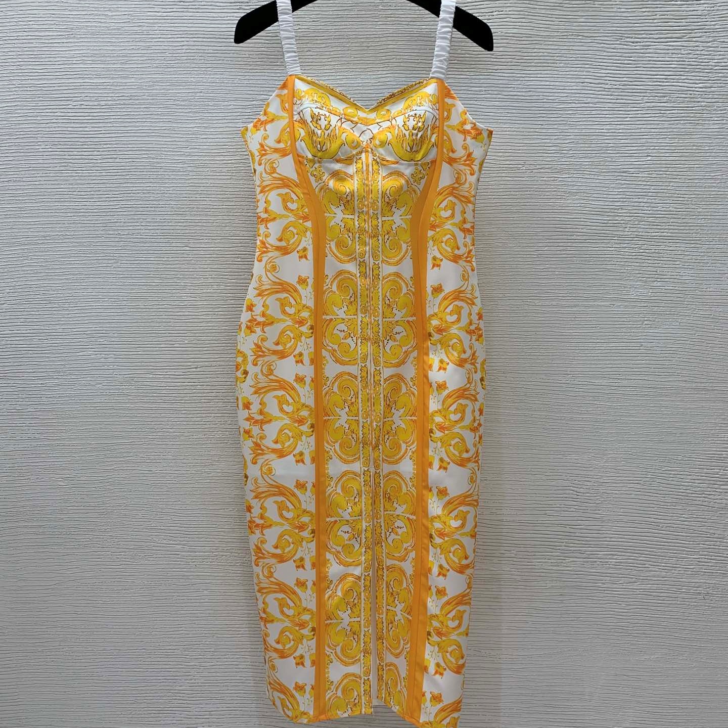 디앤지 D&G 2024 SS 캐릭터 로고 지퍼 투톤 여성 원피스 커스텀급