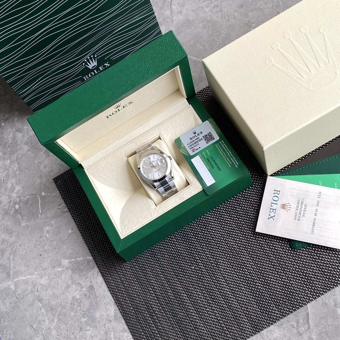 로렉스 ROLEX 2024 SS 데이저스트 스틸 실버판 날자형 오토메틱 3235 남성 시계