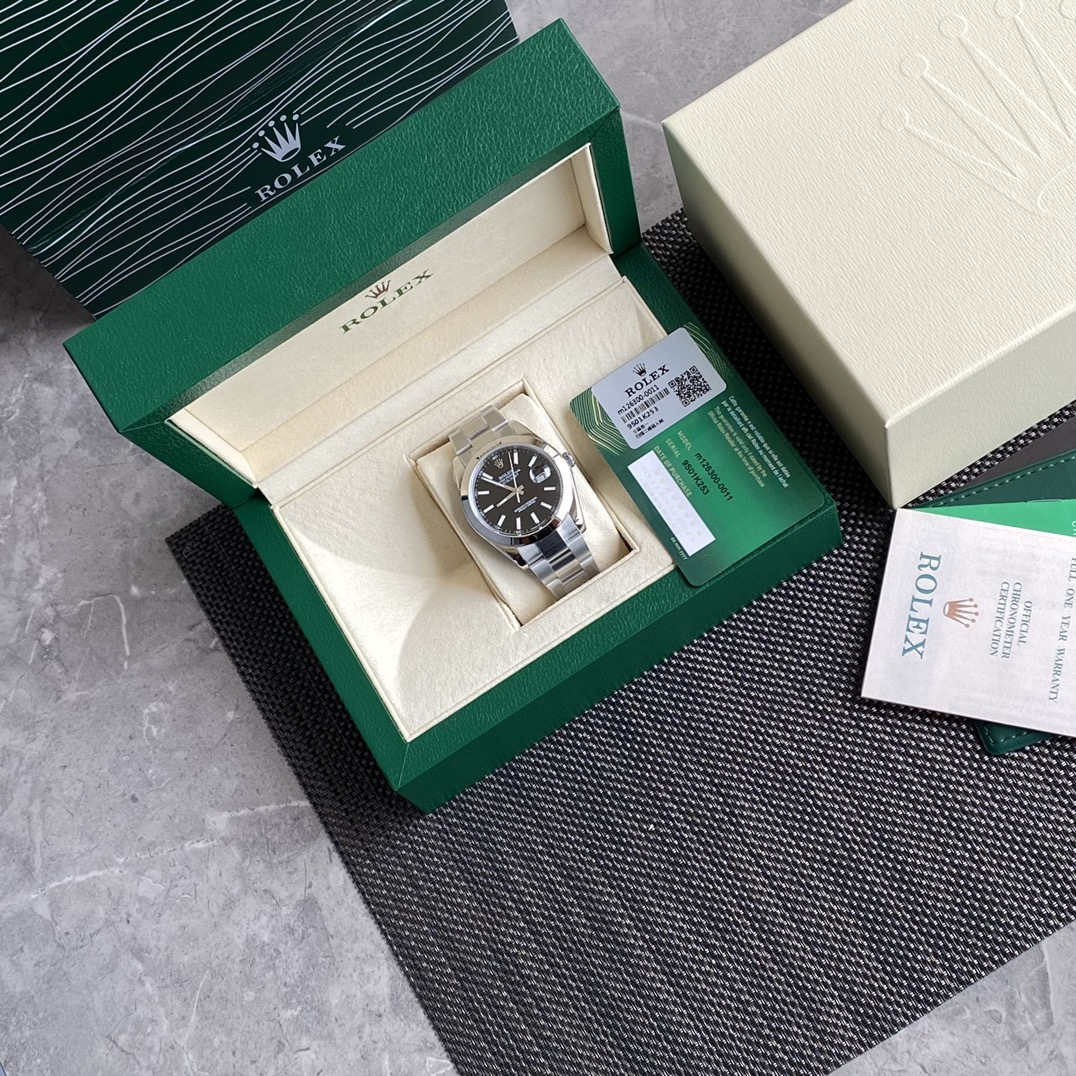 로렉스 ROLEX 2024 SS 데이저스트 스틸 블랙판 날자형 오토메틱 3235 남성 시계