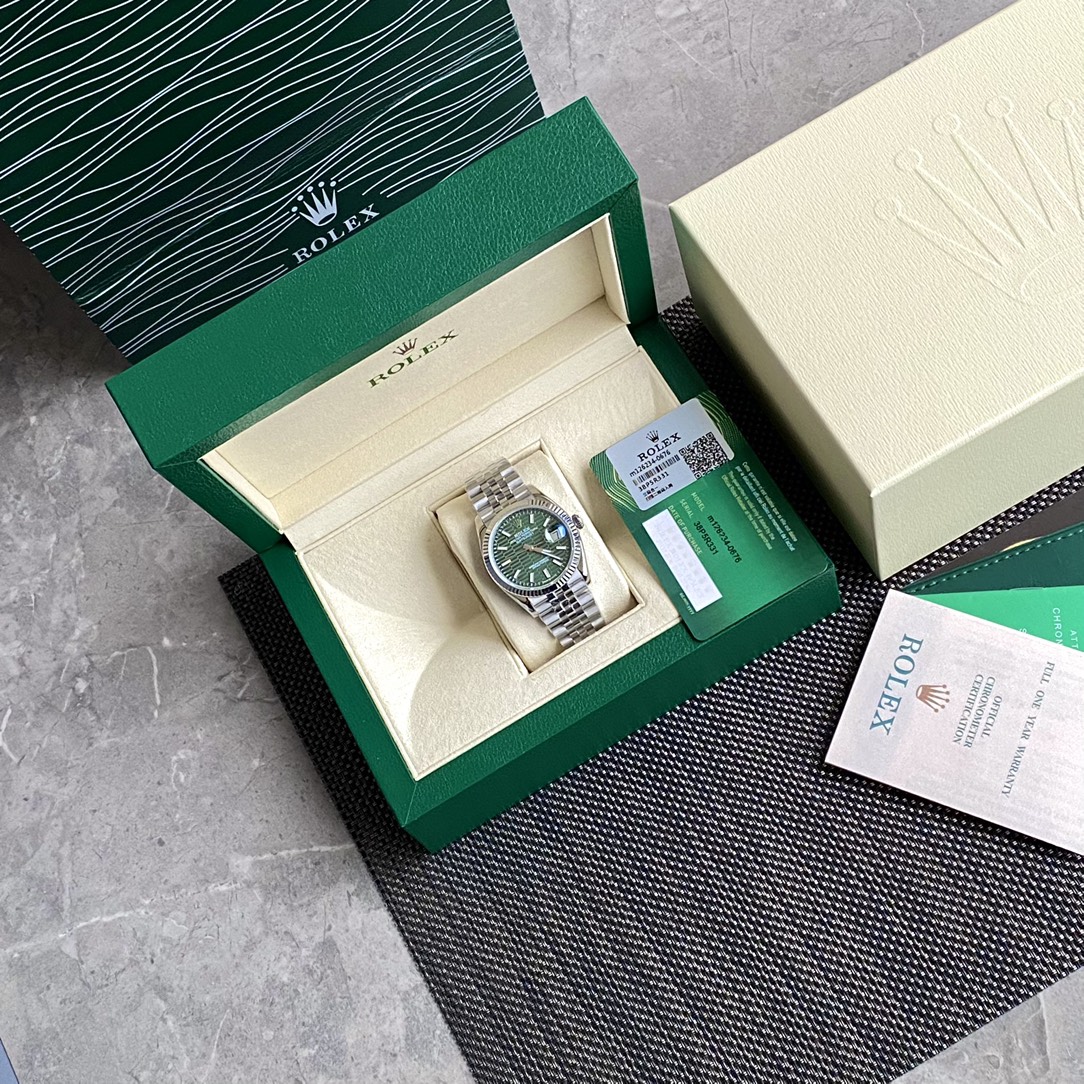 로렉스 ROLEX 2024 SS 데이저스트 스틸 그린체크판 날자형 오토메틱 3235 남성 시계