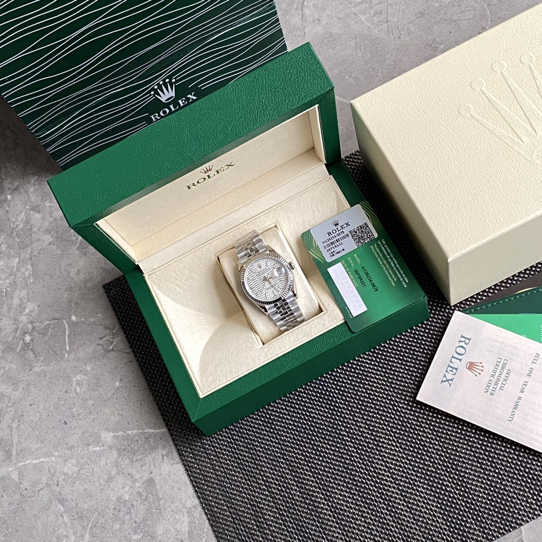 로렉스 ROLEX 2024 SS 데이저스트 스틸 화이트체크판 날자형 오토메틱 3235 남성 시계