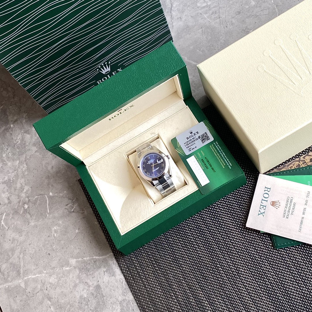 로렉스 ROLEX 2024 SS 데이저스트 스틸 블루판 날자형 오토메틱 3235 남성 시계