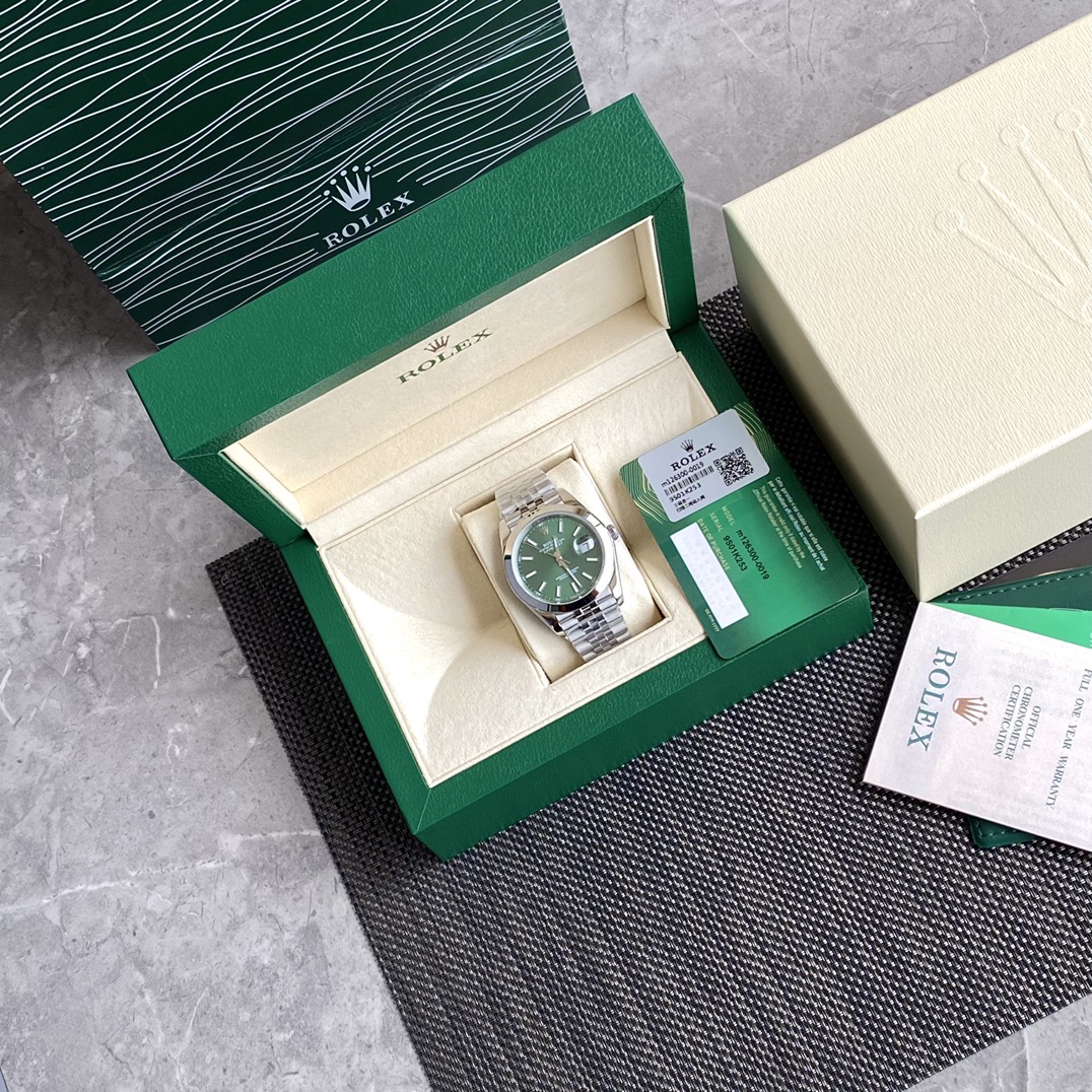 로렉스 ROLEX 2024 SS 데이저스트 스틸 그린판 날자형 오토메틱 3235 남성 시계