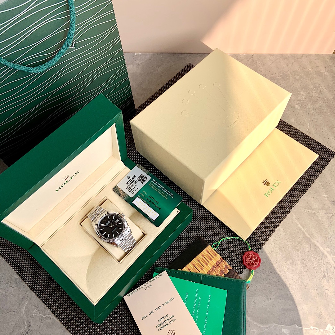 로렉스 ROLEX 2024 SS 데이저스트 스틸 블랙판 날자형 오토메틱 3235 남성 시계