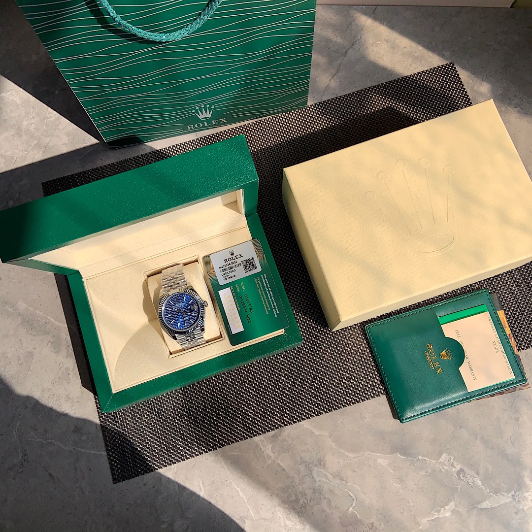 로렉스 ROLEX 2024 SS 데이저스트 스틸 블루체크판 날자형 오토메틱 3235 남성 시계