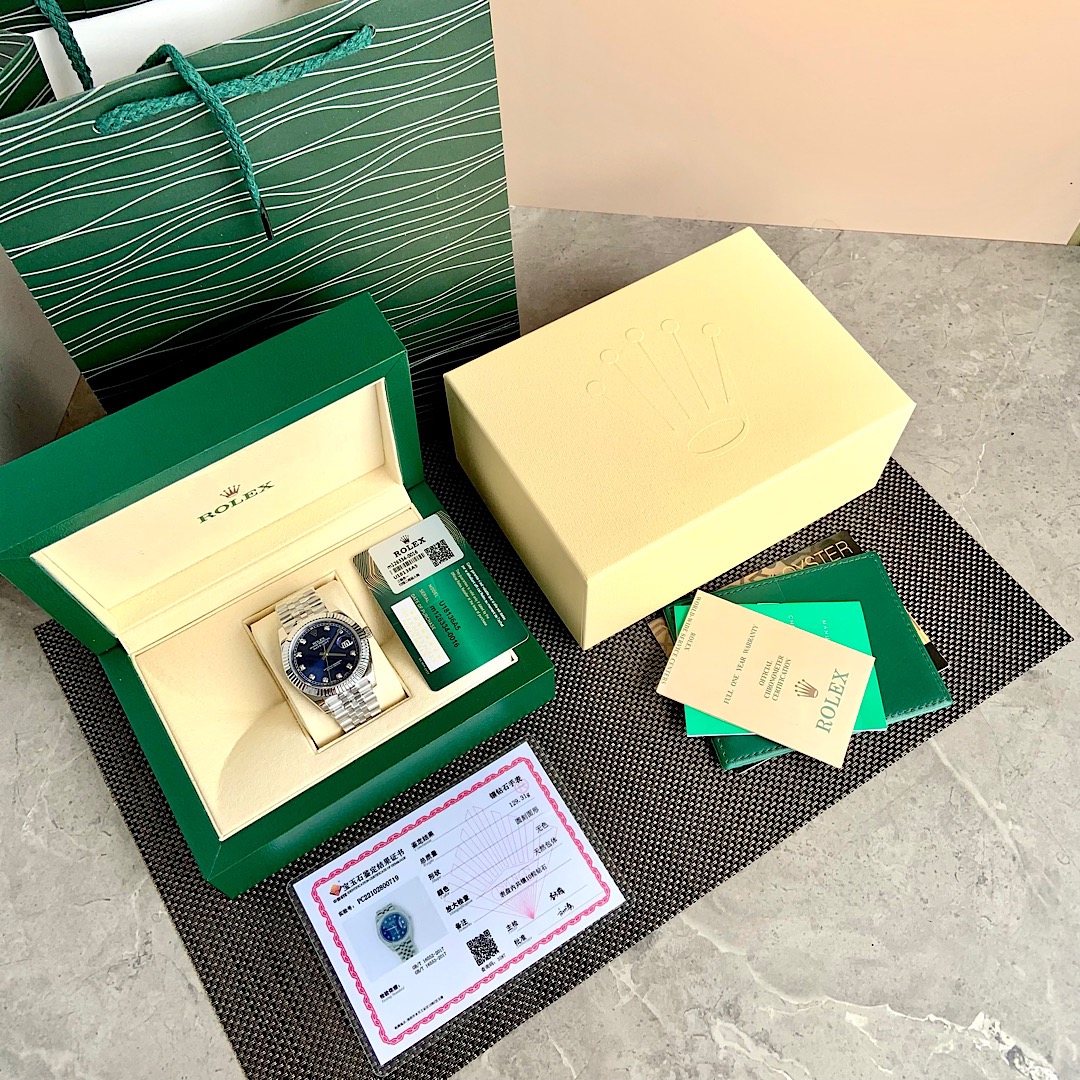 Rolex Oyster Perpetual DATE.JUST 로렉스 오이스터 퍼페츄얼 데이저스트 스틸 블루판 쿠빅 날자형 오토메틱 3235 남성 시계