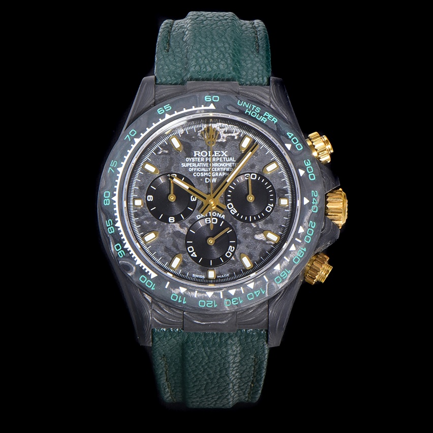 Rolex Oyster Perpetual Daytona Yacht-Master 로렉스 오이스터 퍼페츄얼 요트마스터  데이토나  ETA-7750 크로노그래프 DIW 블랙판 딥그린 스트랩 TW사 남성 시계