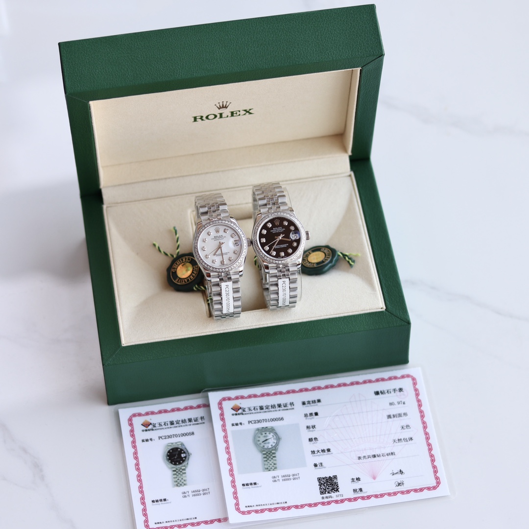 Rolex Oyster Perpetual DATE.JUST 로렉스 오이스터 퍼페츄얼 데이저스트 큐빅자판 날자형 오토메틱 3235 여성 시계