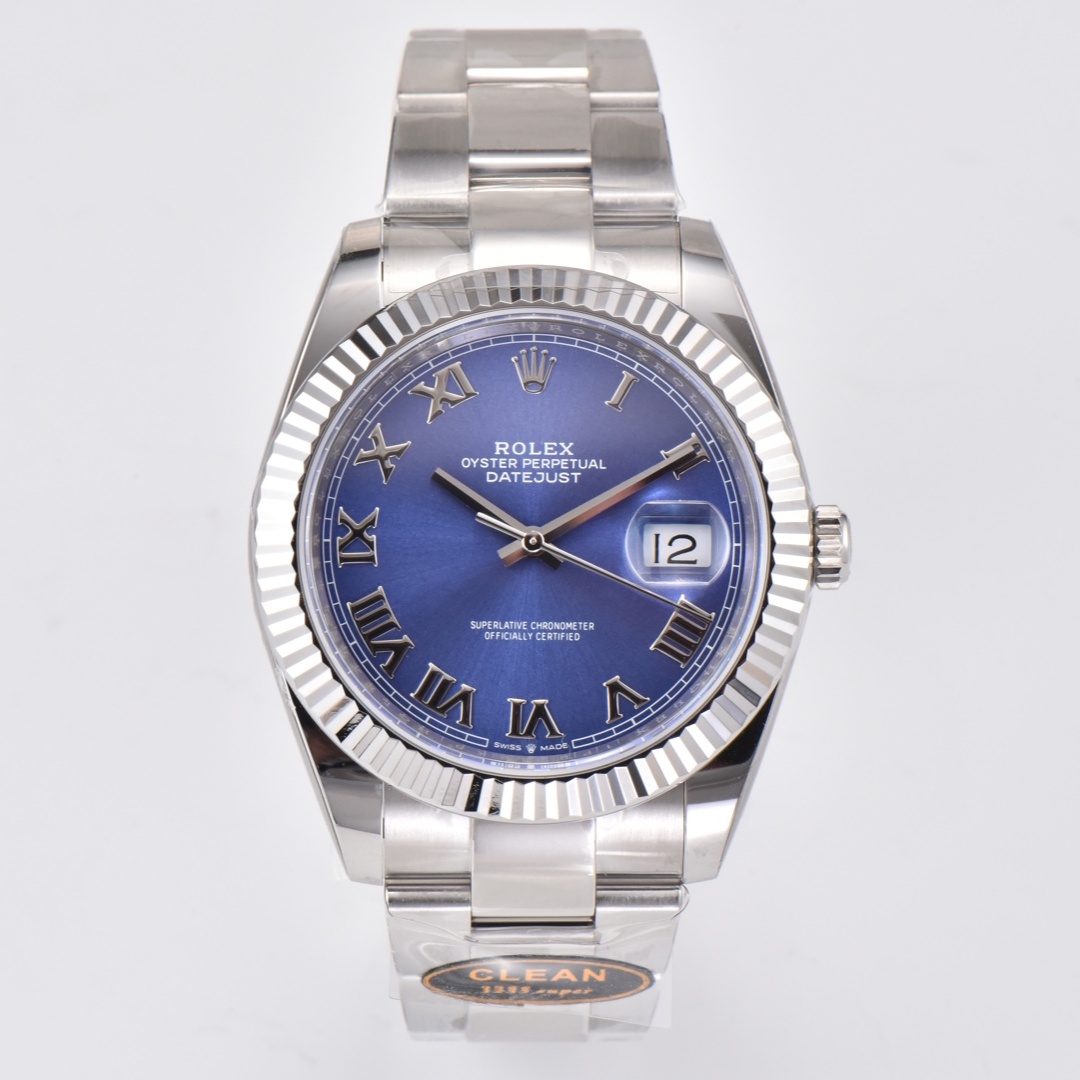 ROLEX 2024 SS clean-datejust 로렉스 클린 데이져스트 126334 스틸 블루 3235 오토메틱 남성 시계