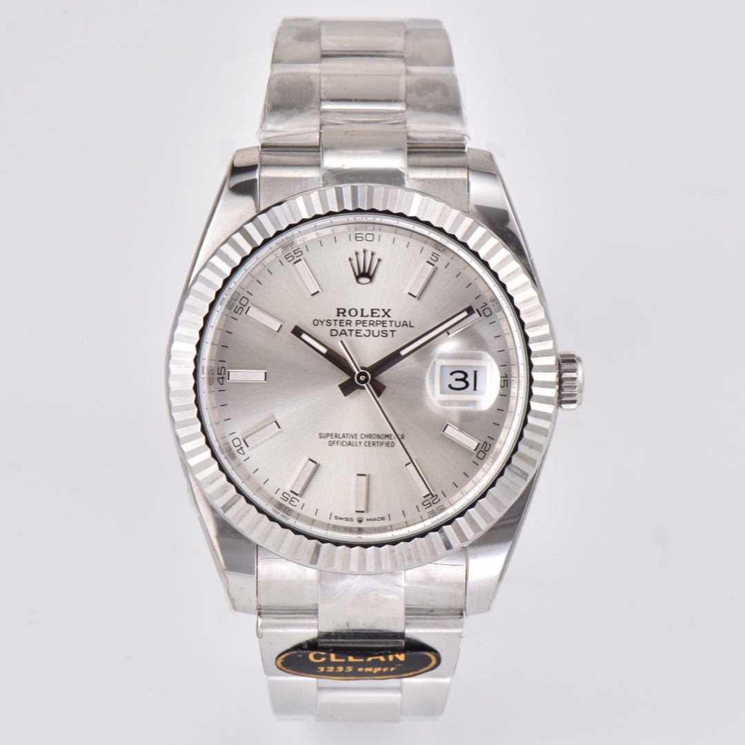 ROLEX 2024 SS clean-datejust 로렉스 클린 데이져스트 126334 스틸 실버 3235 오토메틱 남성 시계