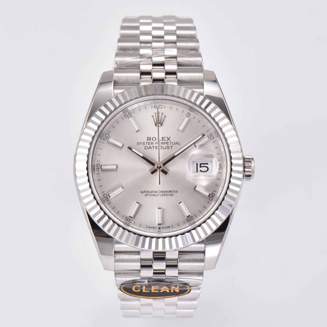 ROLEX 2024 SS clean-datejust 로렉스 클린 데이져스트 126334 스틸 실버 3235 오토메틱 남성 시계
