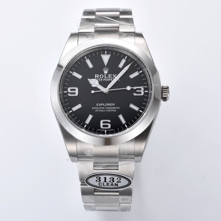 ROLEX 2024 SS clean-explorer 로렉스 클린 익스플로러 214270 블랙 3230 오토메틱 남성 시계
