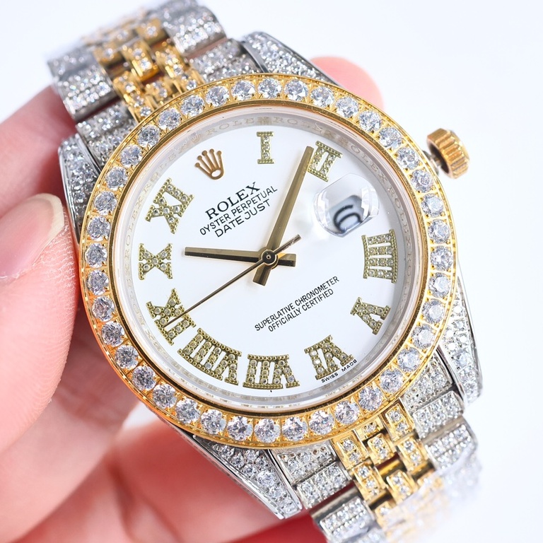 ROLEX 2024 SS Datejust 로렉스 데이저스트 다이아몬드 스틸 2824 오토메틱 남성 시계