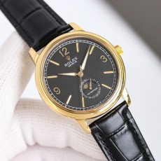 ROLEX 2024 SS Geneve 로렉스 제네브 블랙 밴드 2824 오토메틱 남성 시계